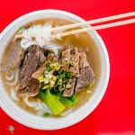 closeup photography of soup with meat